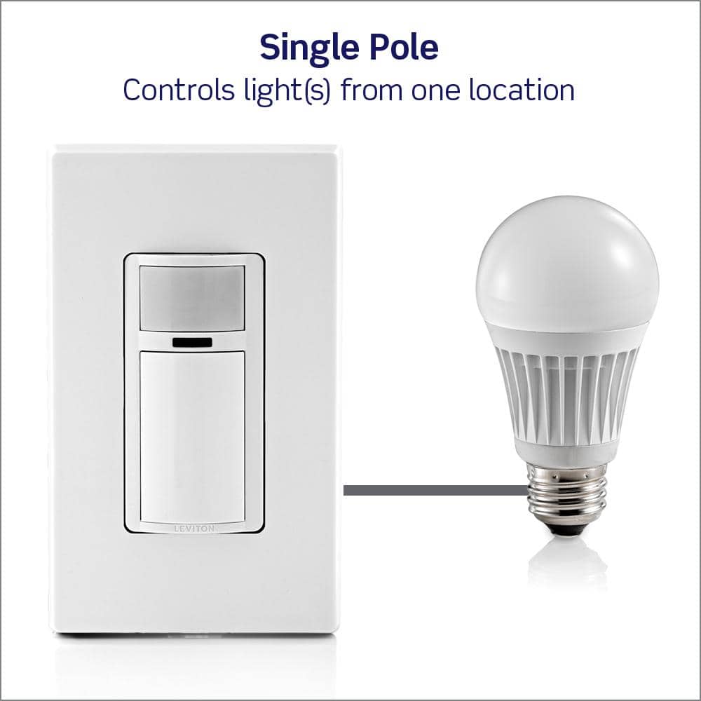 2 Amp Single Pole Decora Motion Sensor In - Wall Switch, Auto - On in Light Almond - Stu's Home Improvement Outlet