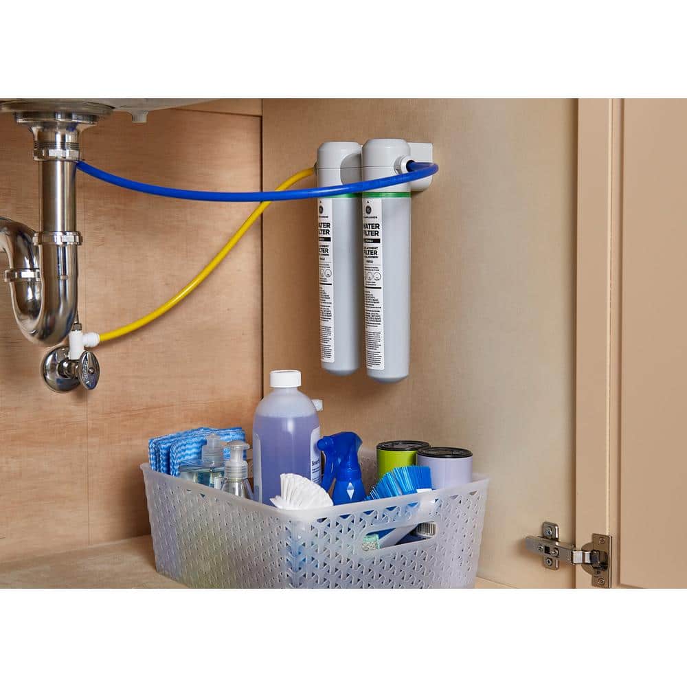GE Under Sink Dual Stage Water Filtration System with Faucet