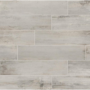 Serene Wood Light Grey 8 in. x 36 in. Matte Porcelain Floor and Wall Tile (15.54 sq. ft./Case) - Stu's Home Improvement Outlet