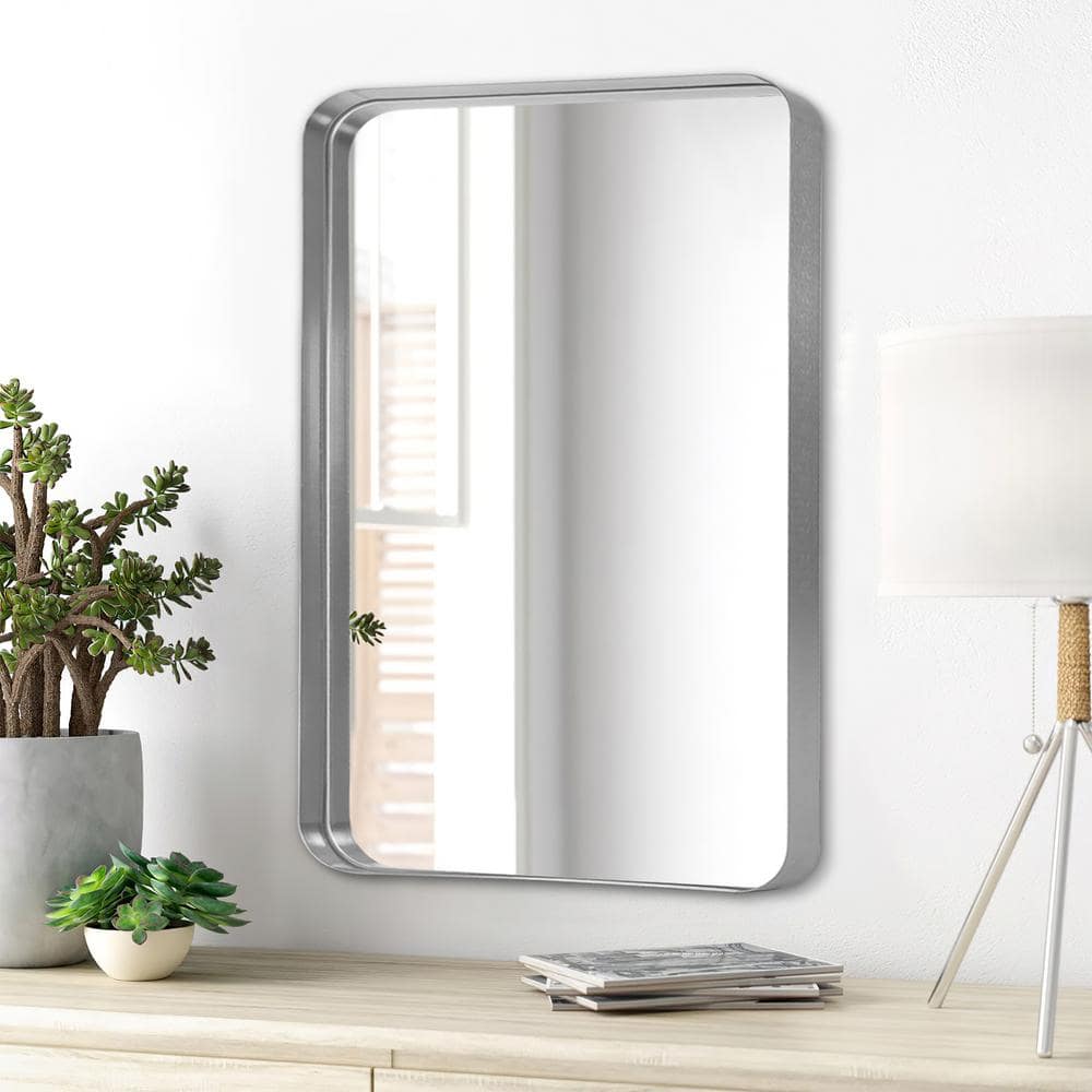 22x32 in. Silver Decorative Wall Mirror