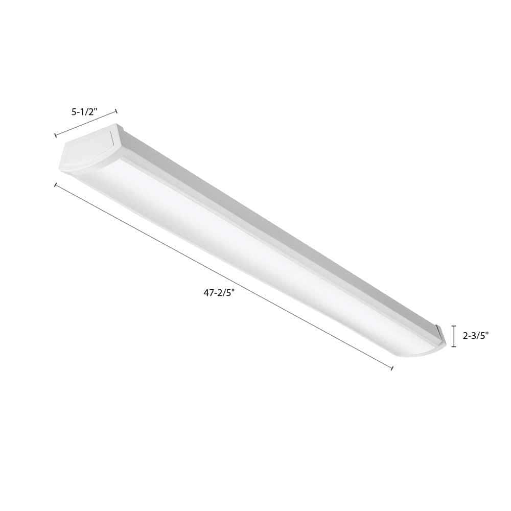 Contractor 4 ft. 40 - Watt 2900 Lumens 4000K Integrated White LED Wrap Light Fixture - Stu's Home Improvement Outlet