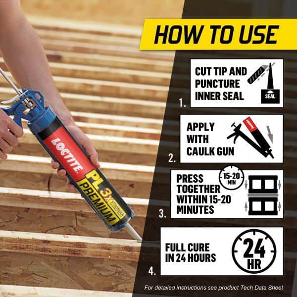 PL Premium 28 oz. Polyurethane Construction Adhesive (2-Pack)