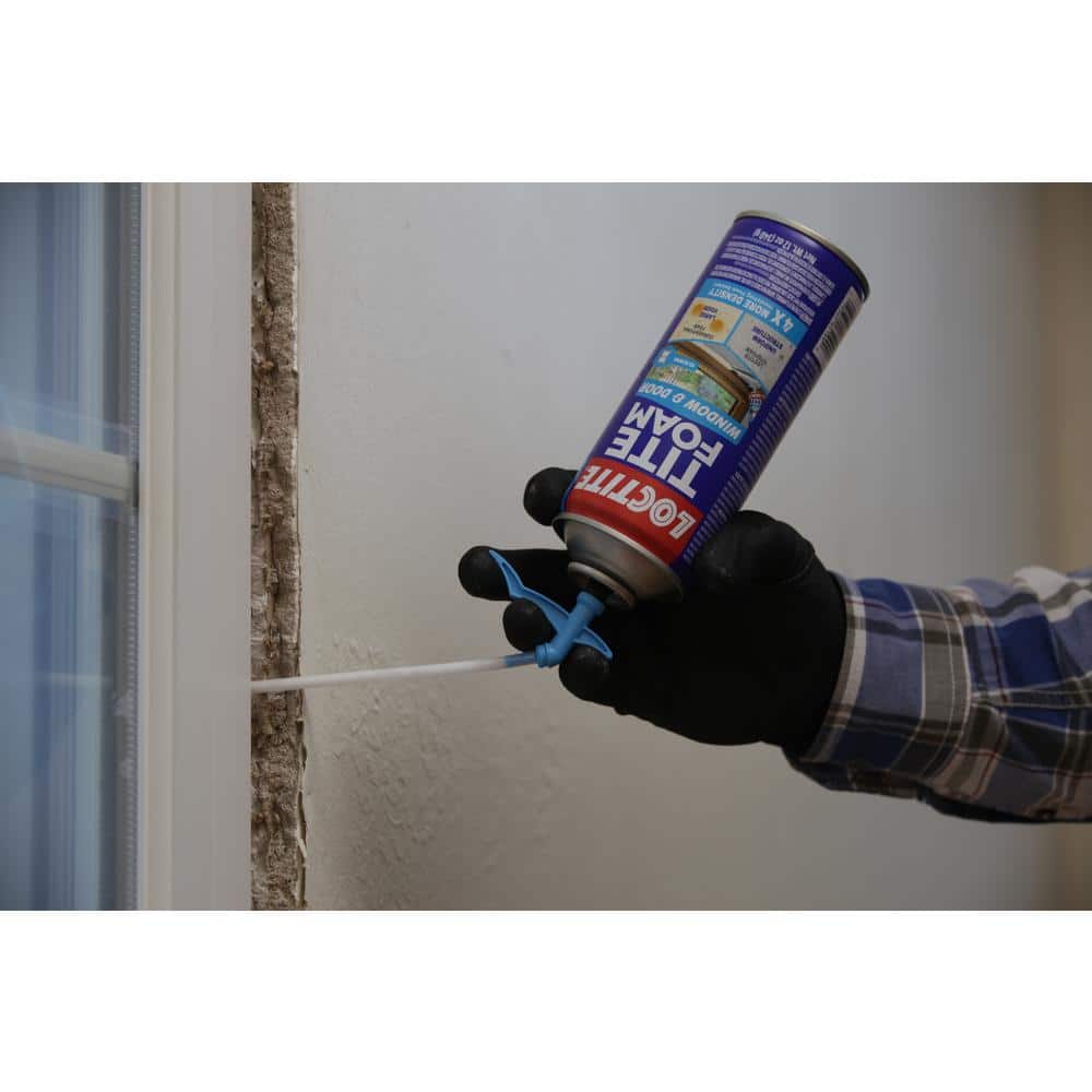 TITE FOAM Windows and Doors Spray Foam, Bright White, 12 oz. Can, Insulating Spray Foam Sealant