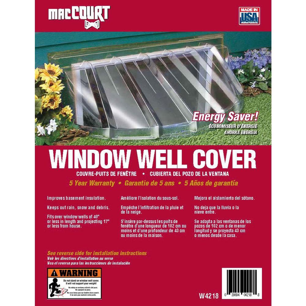 18 in. x 12 in. Polyethylene Circular Bubble Window Well Cover - Stu's Home Improvement Outlet