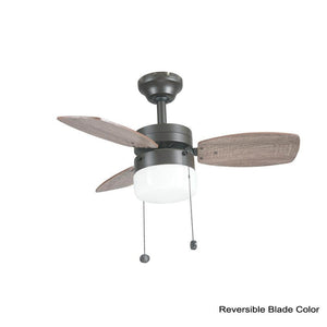 Triplicity 30 in. Indoor LED Matte Black Ceiling Fan with Light - Stu's Home Improvement Outlet