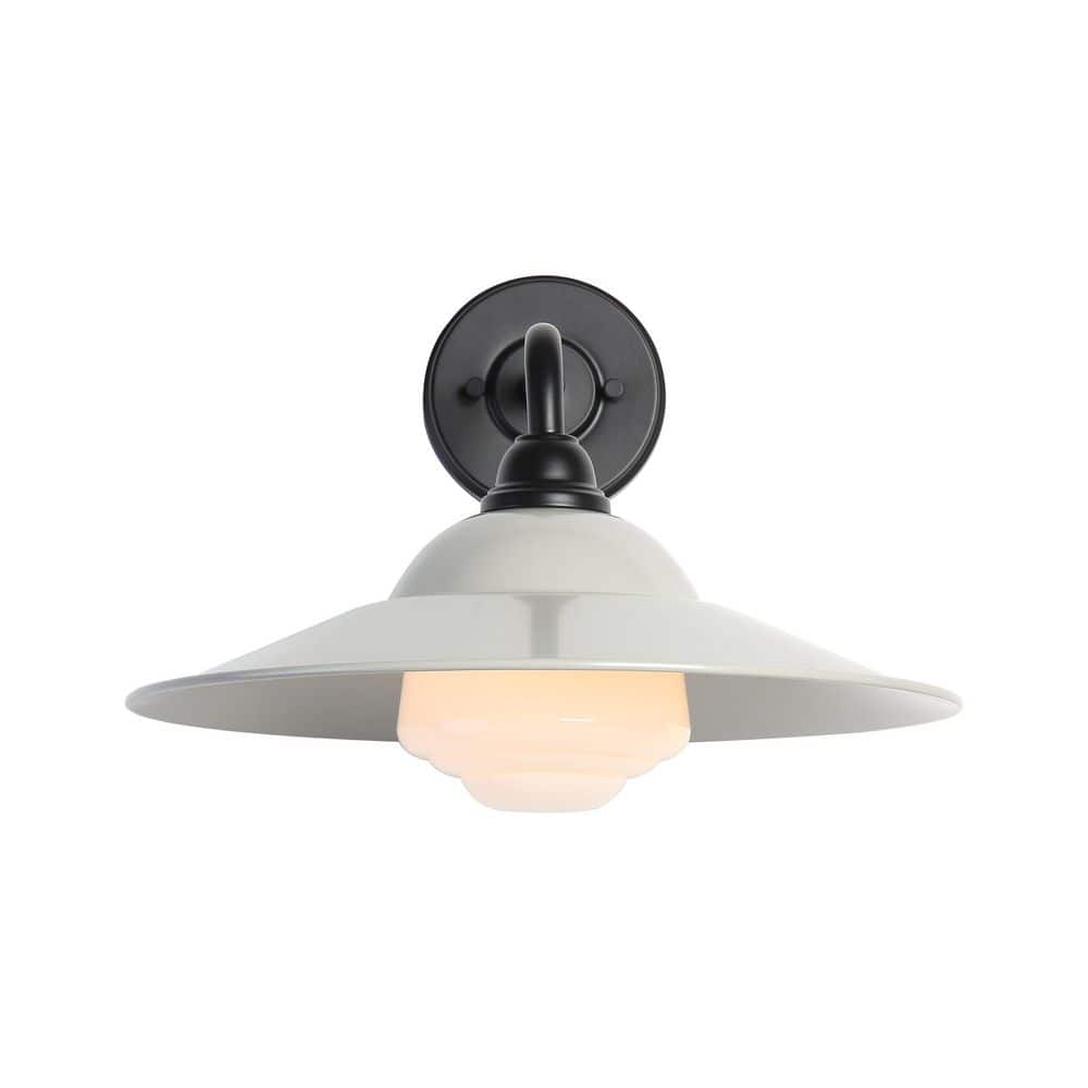 Croma 15 in. Matte Black Outdoor Hardwired Wall Sconce with No Bulbs Included - Stu's Home Improvement Outlet