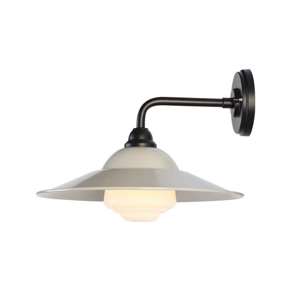 Croma 15 in. Matte Black Outdoor Hardwired Wall Sconce with No Bulbs Included - Stu's Home Improvement Outlet