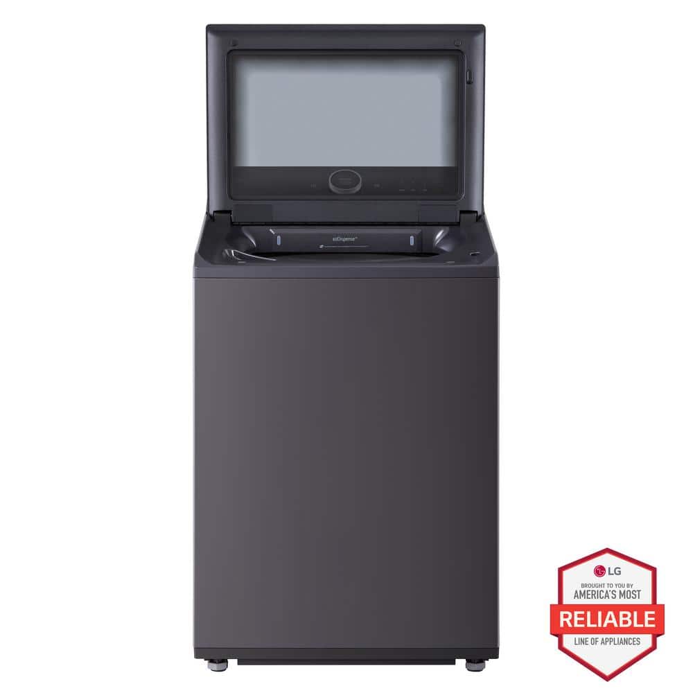 5.5 cu. ft. SMART Top Load Washer in Matte Black with Impeller, eZDispense and Faucet Water and LCD Digital Dial Control
