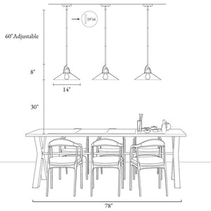 Modern Coastal Pendant Light 1 - Light Matte White Island Hanging Ceiling Light with Geometric Bell Shade and Brass Accent - Stu's Home Improvement Outlet