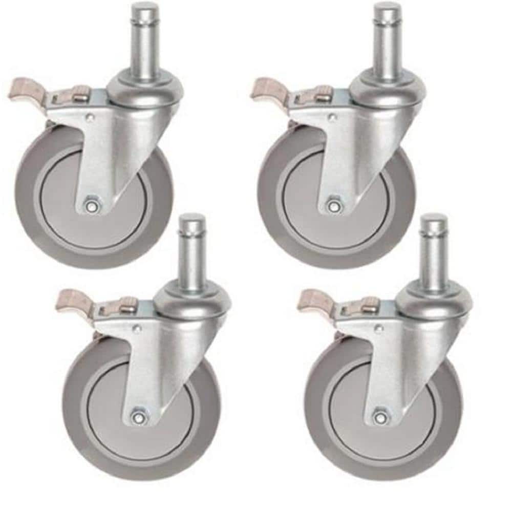 5 in. Heavy Duty Industrial Stem Casters (4 - Pack) - Stu's Home Improvement Outlet