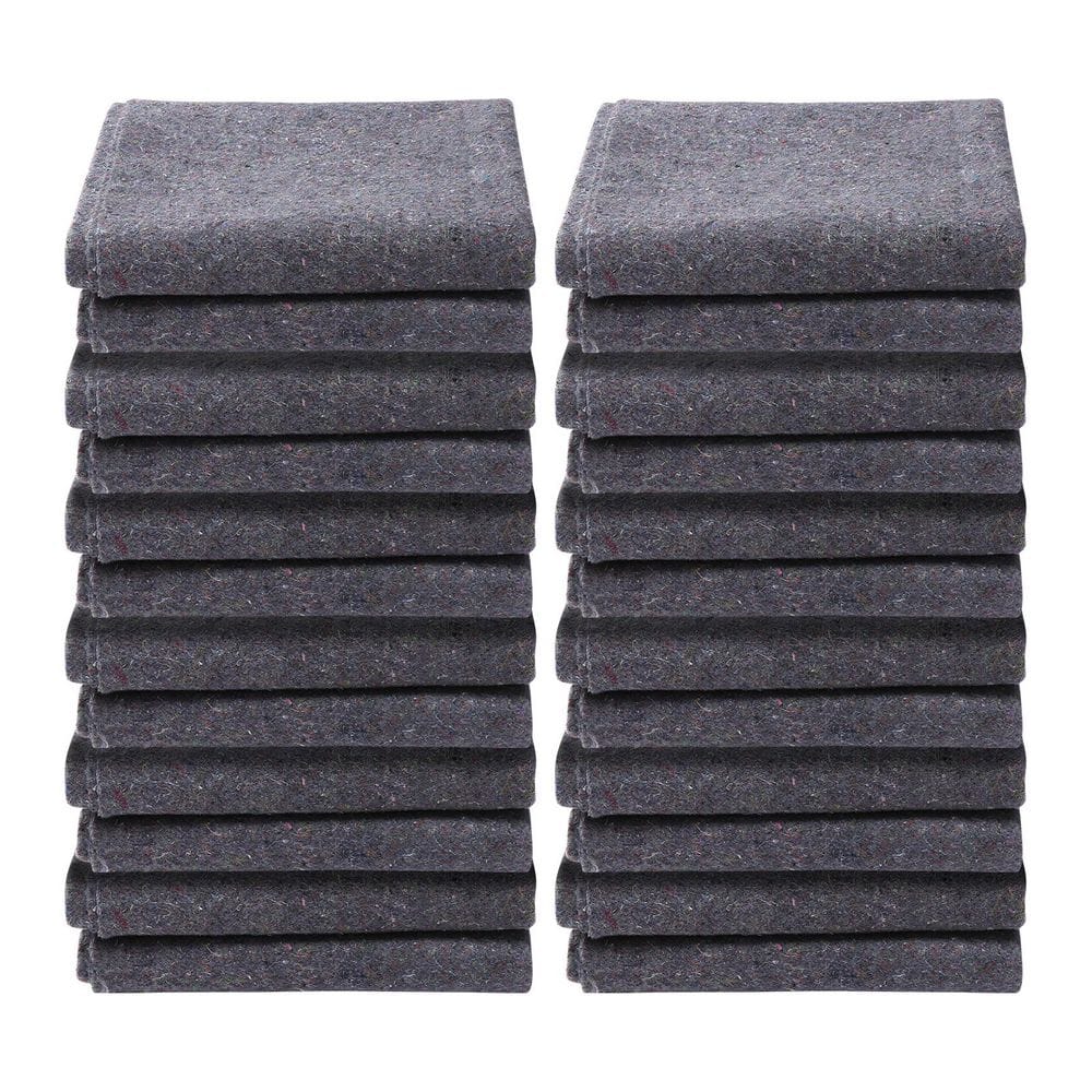 72 in. x 54 in. Moving Blankets. 21 lbs./dz. 12 - Packs Heavy - Duty Recycled Cotton Protects Furniture, Appliances - Stu's Home Improvement Outlet