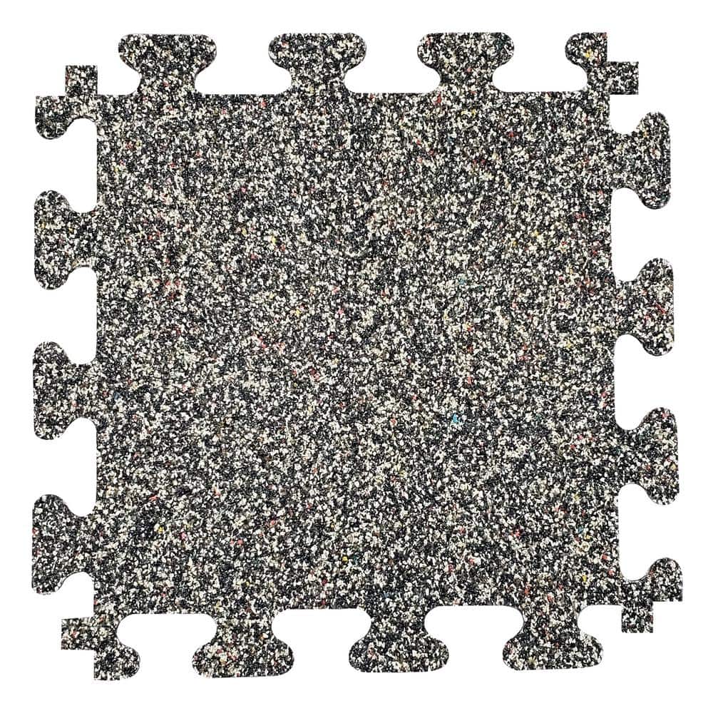 18 in. x 18 in. Rubber Gym/Exercise Flooring Tiles with Nike Grind (14.32 sq. ft.) (6-Pack) Colors will Vary