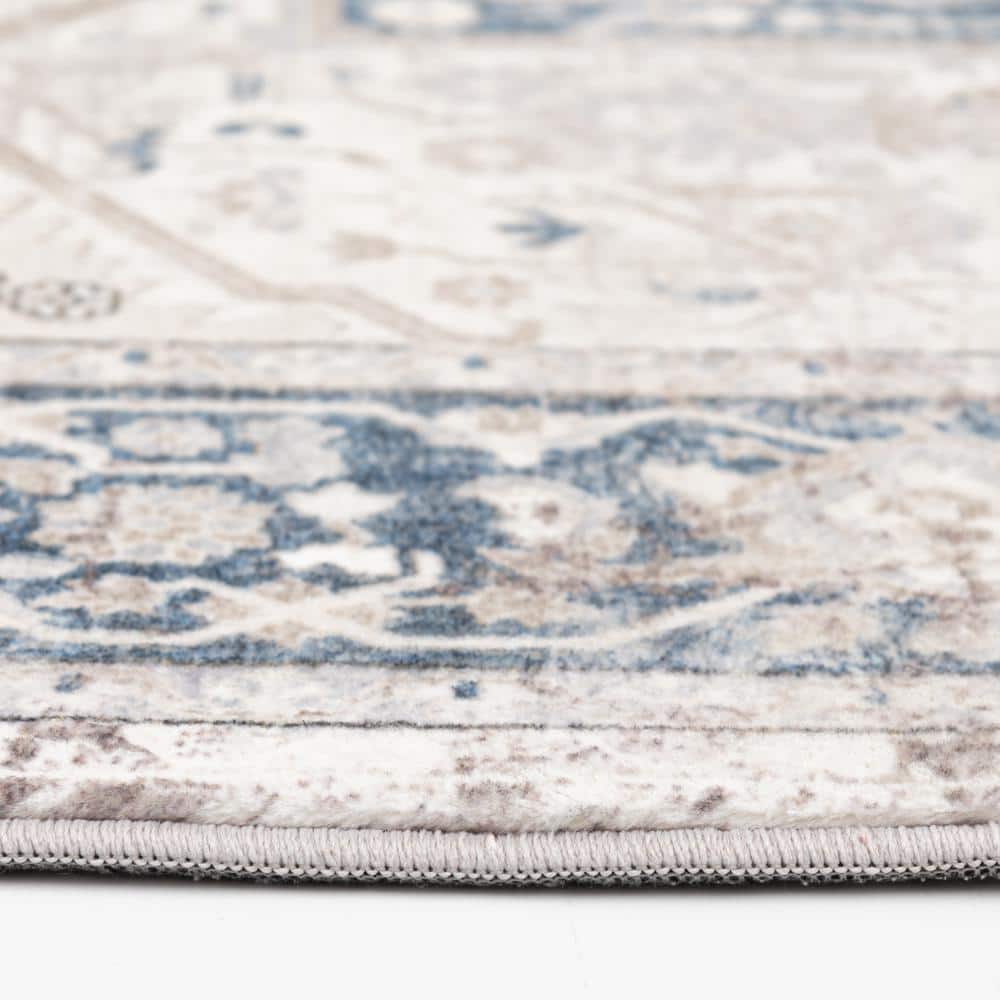 Home Decorators Collection Silky Medallion Multi 2 ft x 7 ft Medallion Polyester Runner Rug