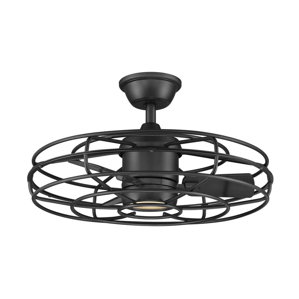 Heritage Point 25 in. Integrated LED Indoor/Outdoor Natural Iron Ceiling Fan with Light and Remote Control - Stu's Home Improvement Outlet