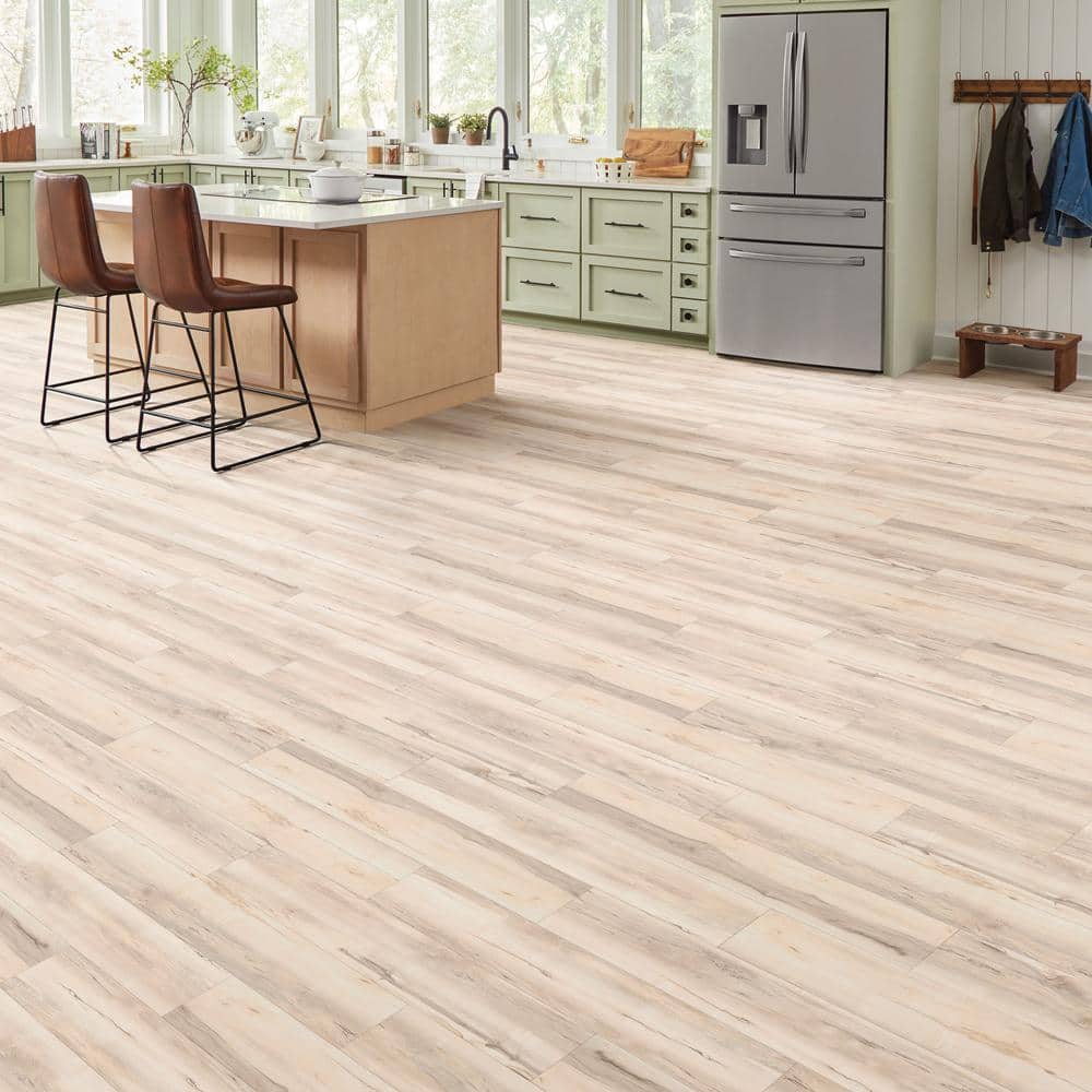 Lifeproof Navarra Maple 22 mil x 8.7 in. W x 48 in. L Click Lock Waterproof Luxury Vinyl Plank Flooring (20.1 sq. ft/case)