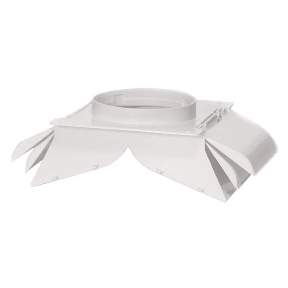 4 in. Dual Door Soffit/Eave Vent in White