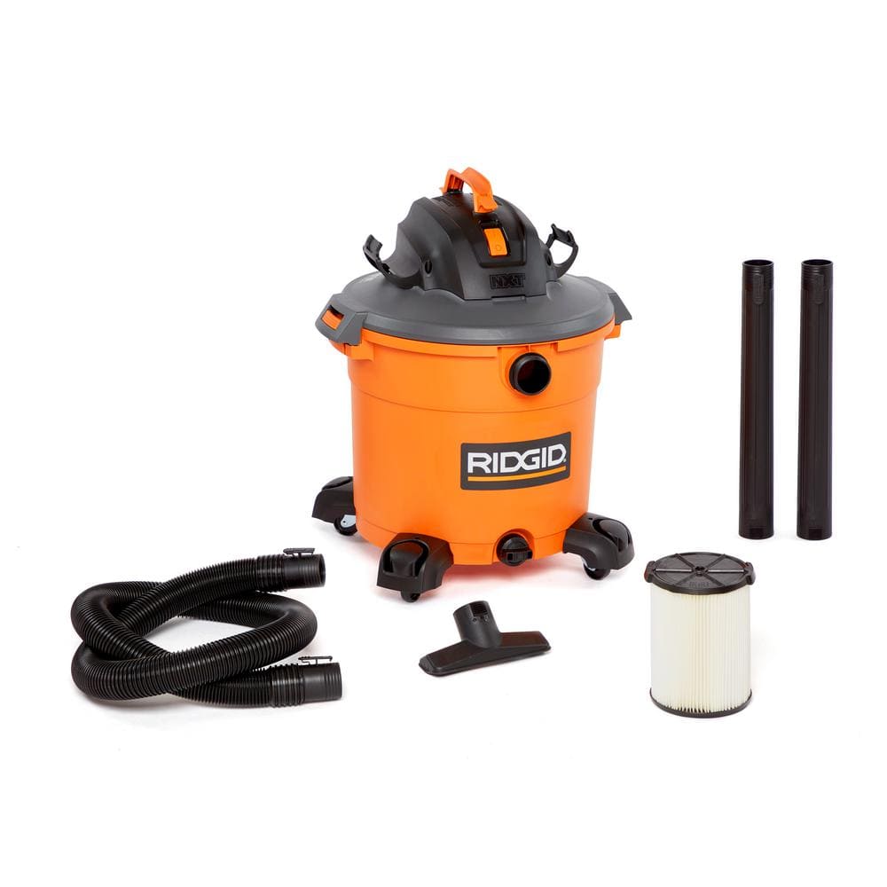 16 Gallon 5.0 Peak HP NXT Wet/Dry Shop Vacuum with Filter, Locking Hose and Accessories - Stu's Home Improvement Outlet