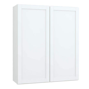 Courtland 36 in. W x 12 in. D x 42 in. H Assembled Shaker Wall Kitchen Cabinet in Polar White - Stu's Home Improvement Outlet