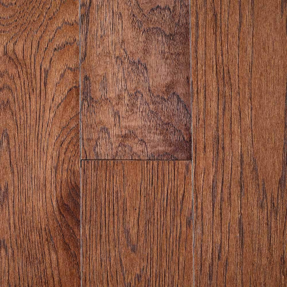 Provincial Red Oak 3/8 in. T x 3 in. W Tongue and Groove Wire Brushed Engineered Hardwood Flooring (25.5 sq. ft./Case)