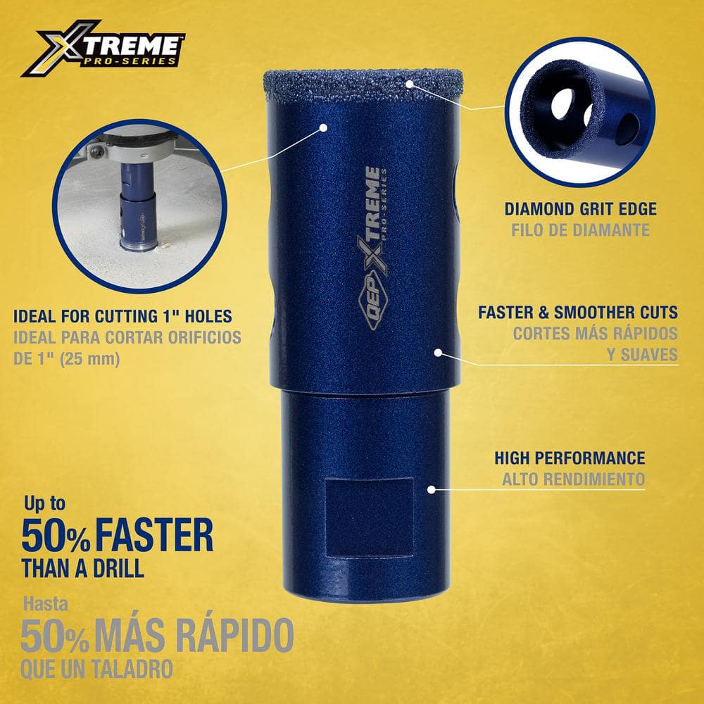 wetDRY 1 in. Diamond Hole Saw for Grinders