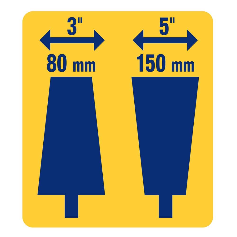 Convertible 5 in. to 3 in. W Hardened Steel Blade Floor Demolition and Tear-Out Scraper and Stripper