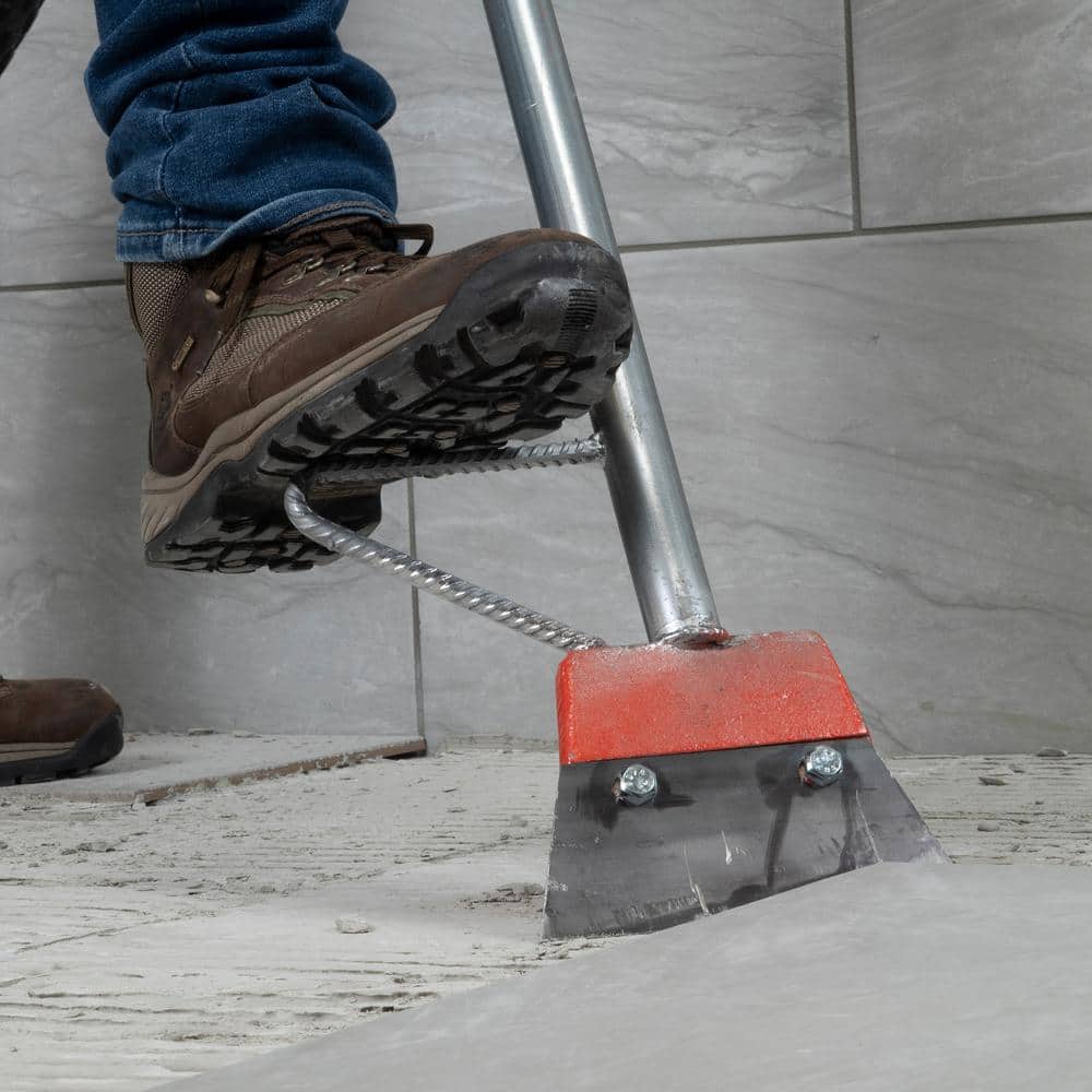 7 in. Wide Floor Scraper and Stripper with 48 in. Handle and Foot Peg