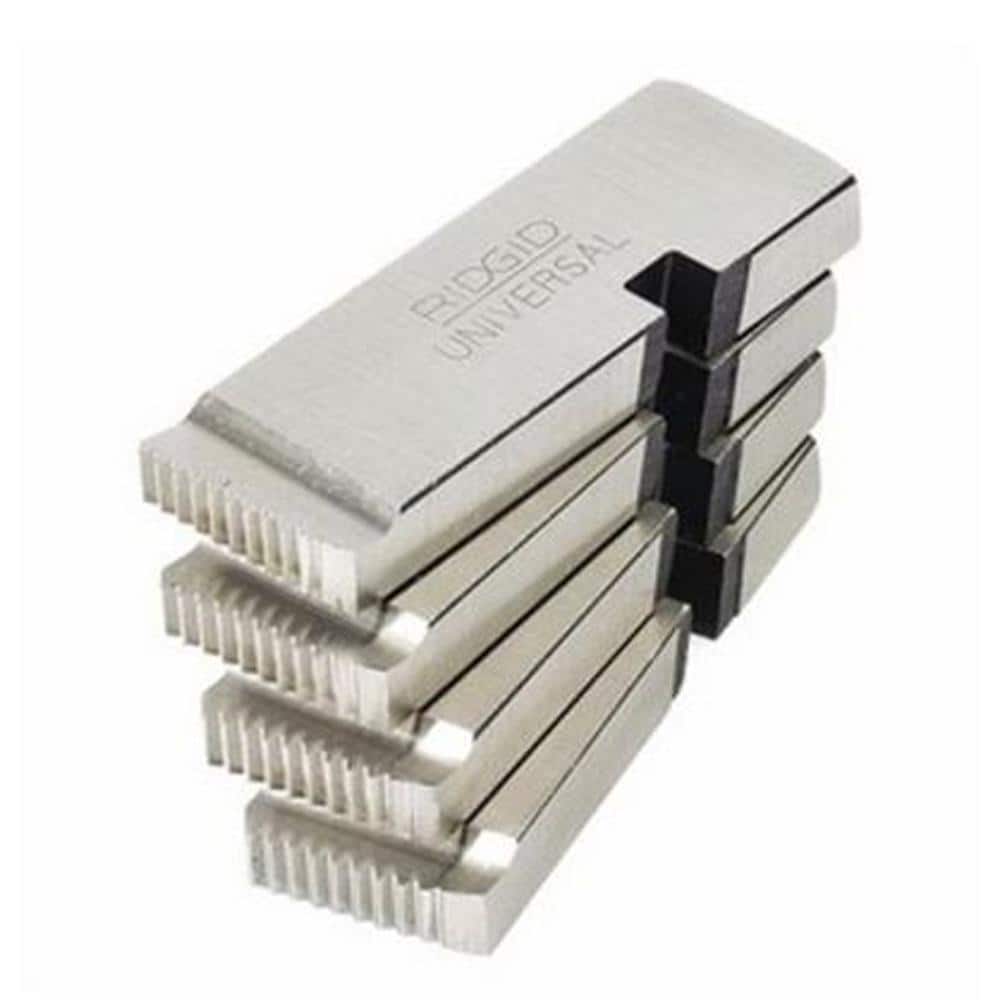 1/2 in. to 3/4 in. Machine High Speed NPT Pipe Threading Right Hand Replacement Alloy Dies, Universal Die Heads (4 Pcs)