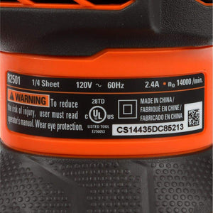 RIDGID 2.4 Amp Corded 1/4 Sheet Sander with AIRGUARD Technology - Stu's Home Improvement Outlet