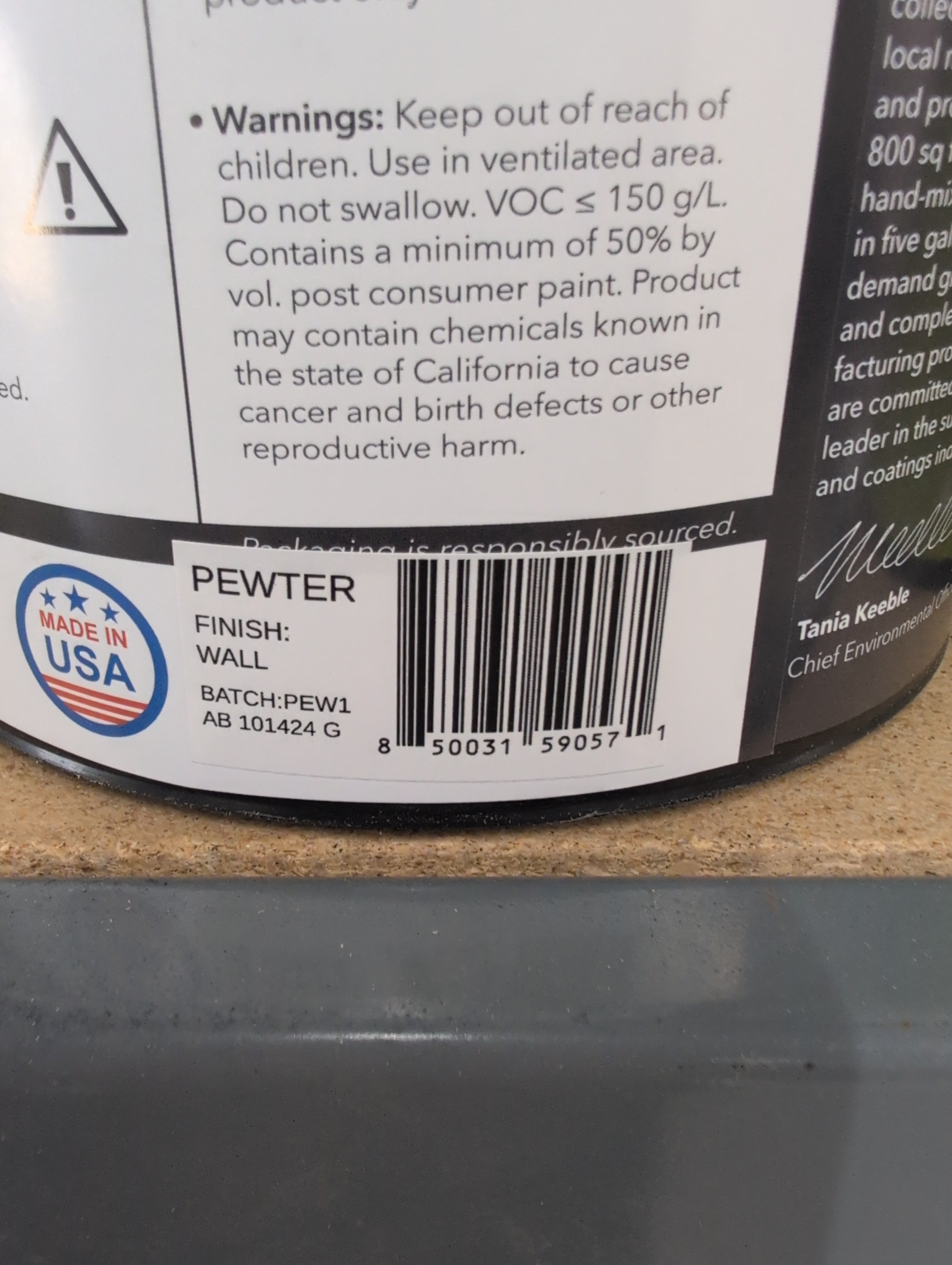 Recolor Interior Paint 1 gal