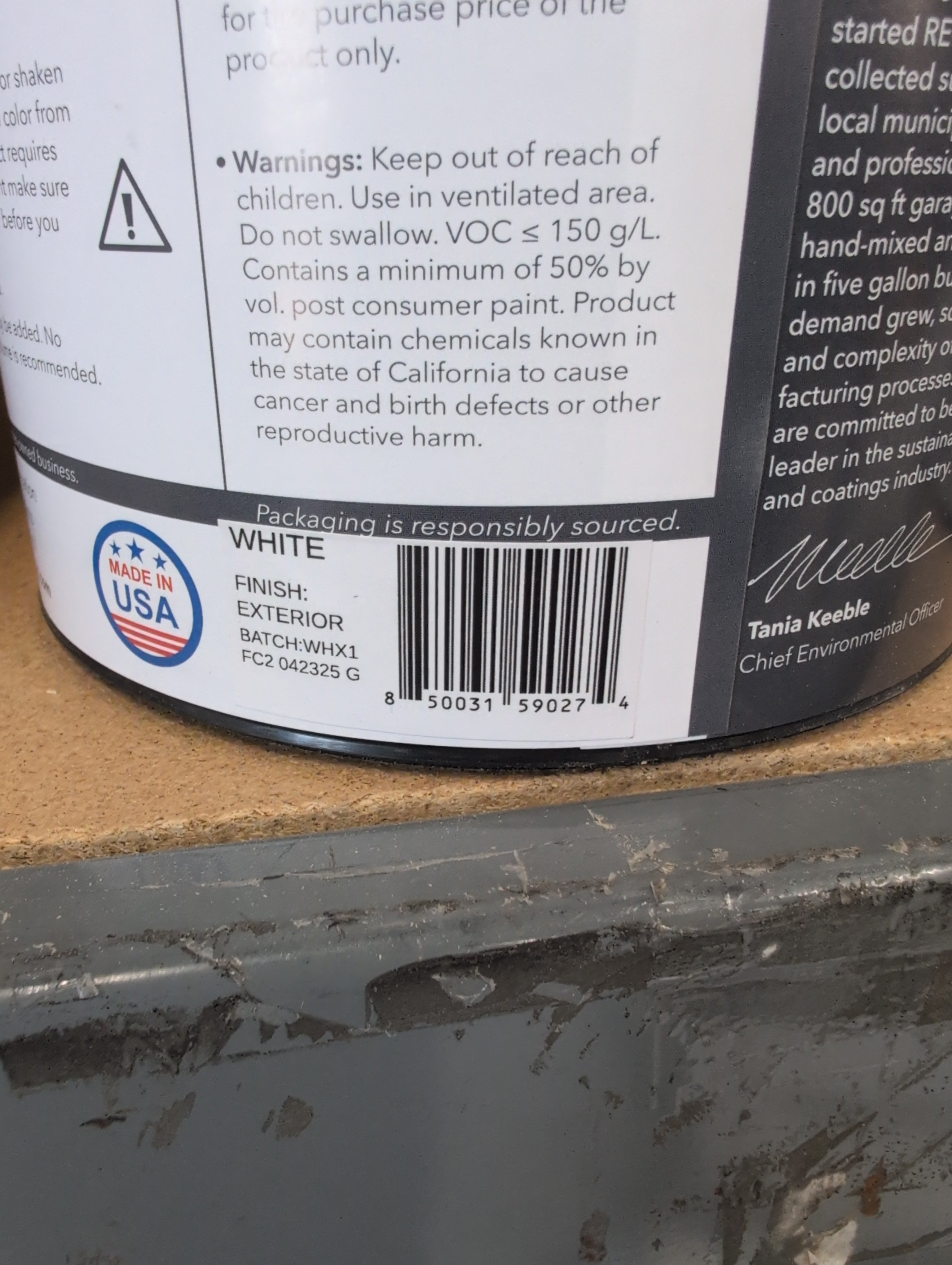 Recolor Exterior Paint 1 gal