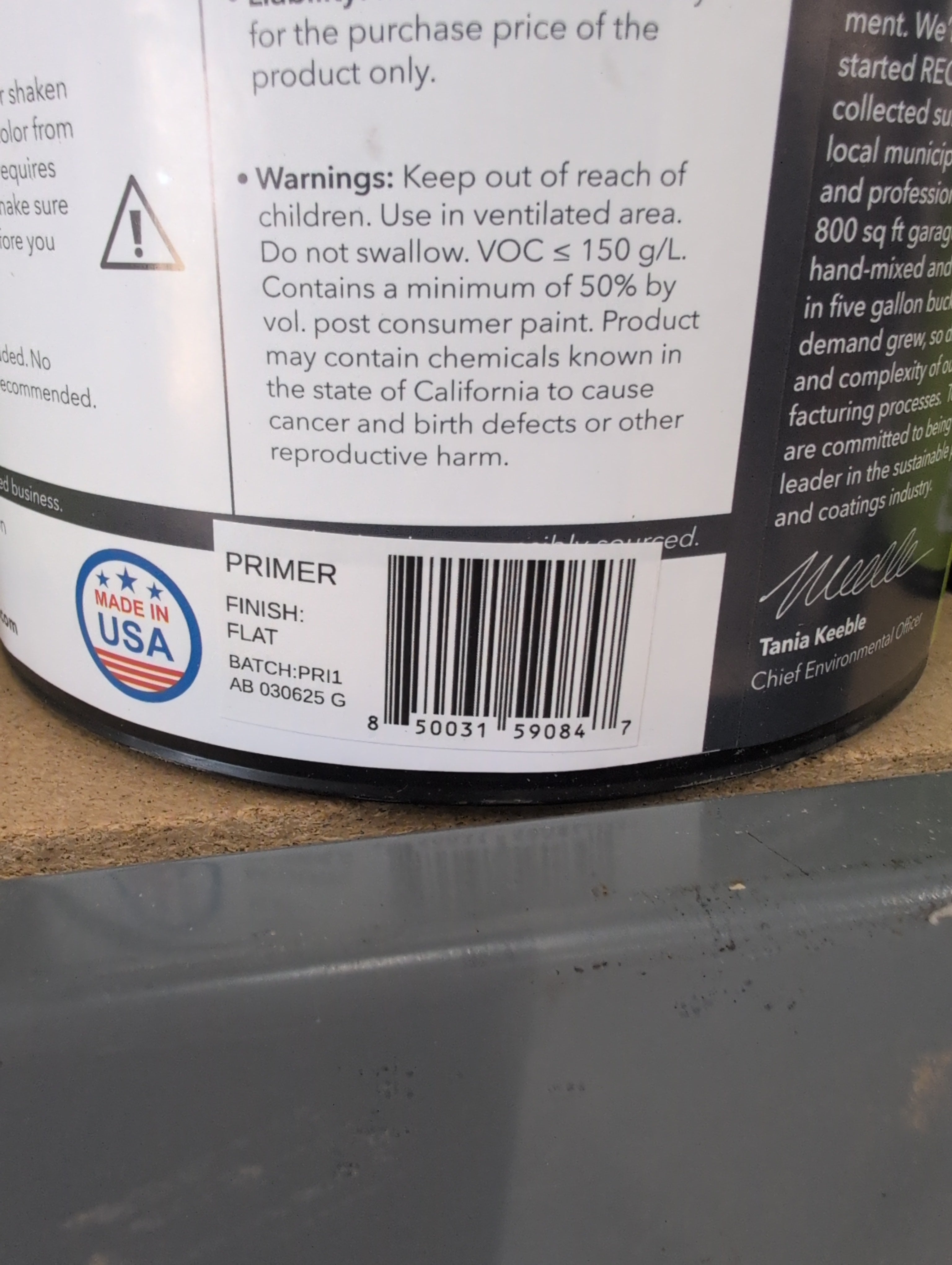 Recolor Interior Paint 1 gal