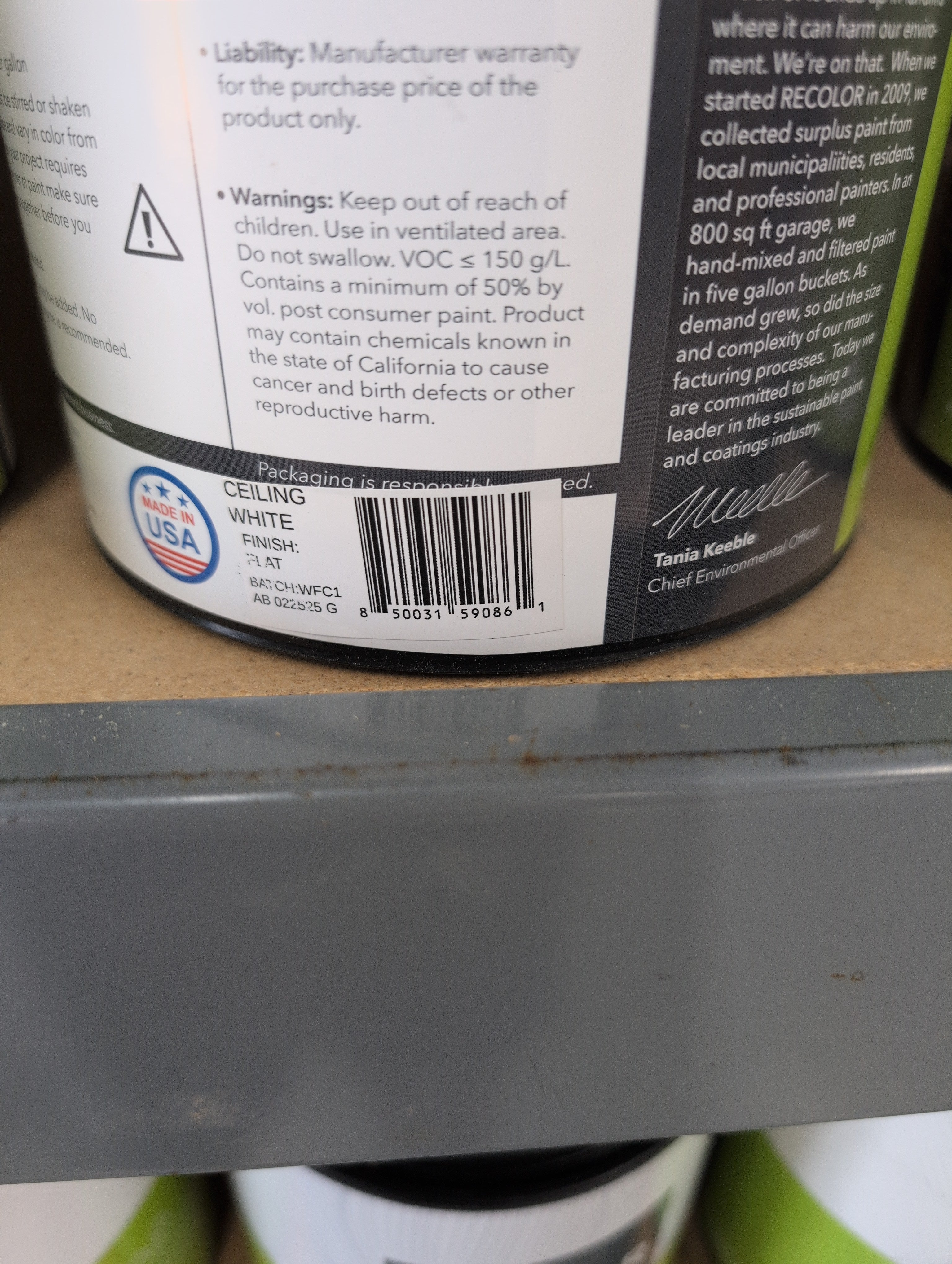 Recolor Interior Paint 1 gal