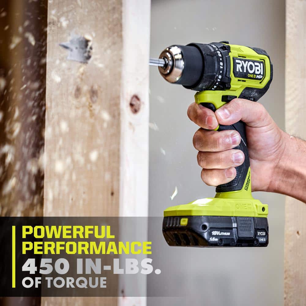 ONE+ HP 18V Brushless Cordless Compact 1/2 in. Drill and Impact Driver Kit with (2) 1.5 Ah Batteries, Charger, and Bag - Stu's Home Improvement Outlet