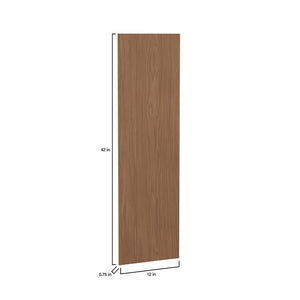 Sinclair 11.25 in. W x 42 in. H x 0.1875 in. D Wall Flush End Panel in Saddle Oak - Stu's Home Improvement Outlet