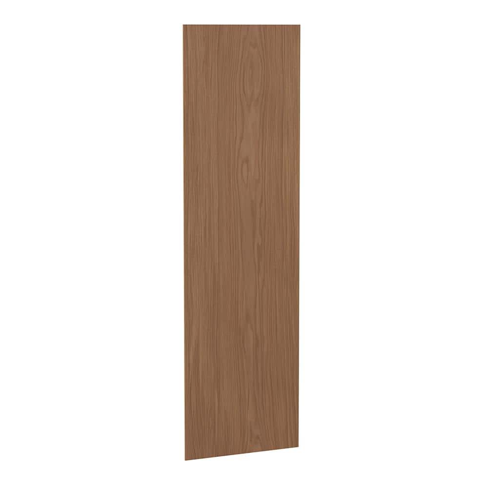Sinclair 11.25 in. W x 42 in. H x 0.1875 in. D Wall Flush End Panel in Saddle Oak - Stu's Home Improvement Outlet