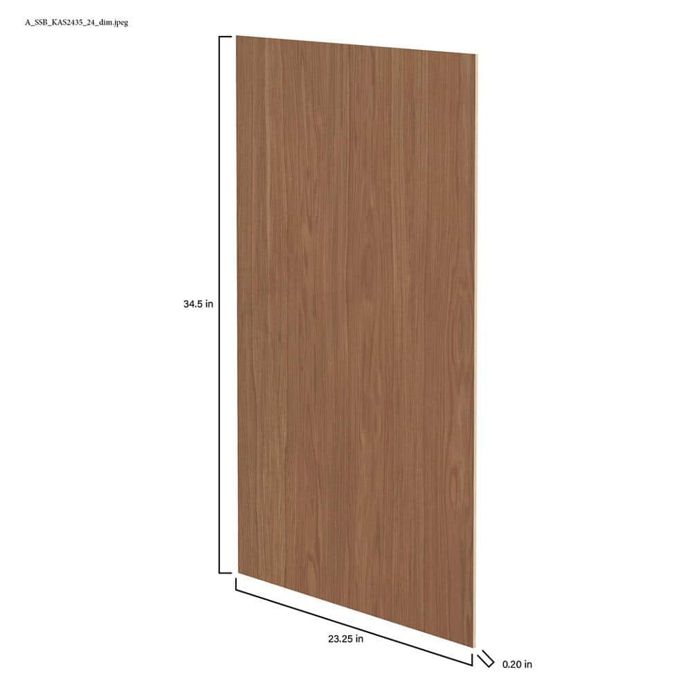 Sinclair 23.25 in. W x 0.19 in. D x 34.5 in. H Base Flush End Panel in Shaker Saddle Oak - Stu's Home Improvement Outlet