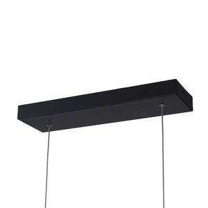 Y'INSP 2 Light Dimmable Integrated LED Sand Black Linear Chandelier Modern Pendant Light Fixture Aluminum Island Lighting Lamp - Stu's Home Improvement Outlet