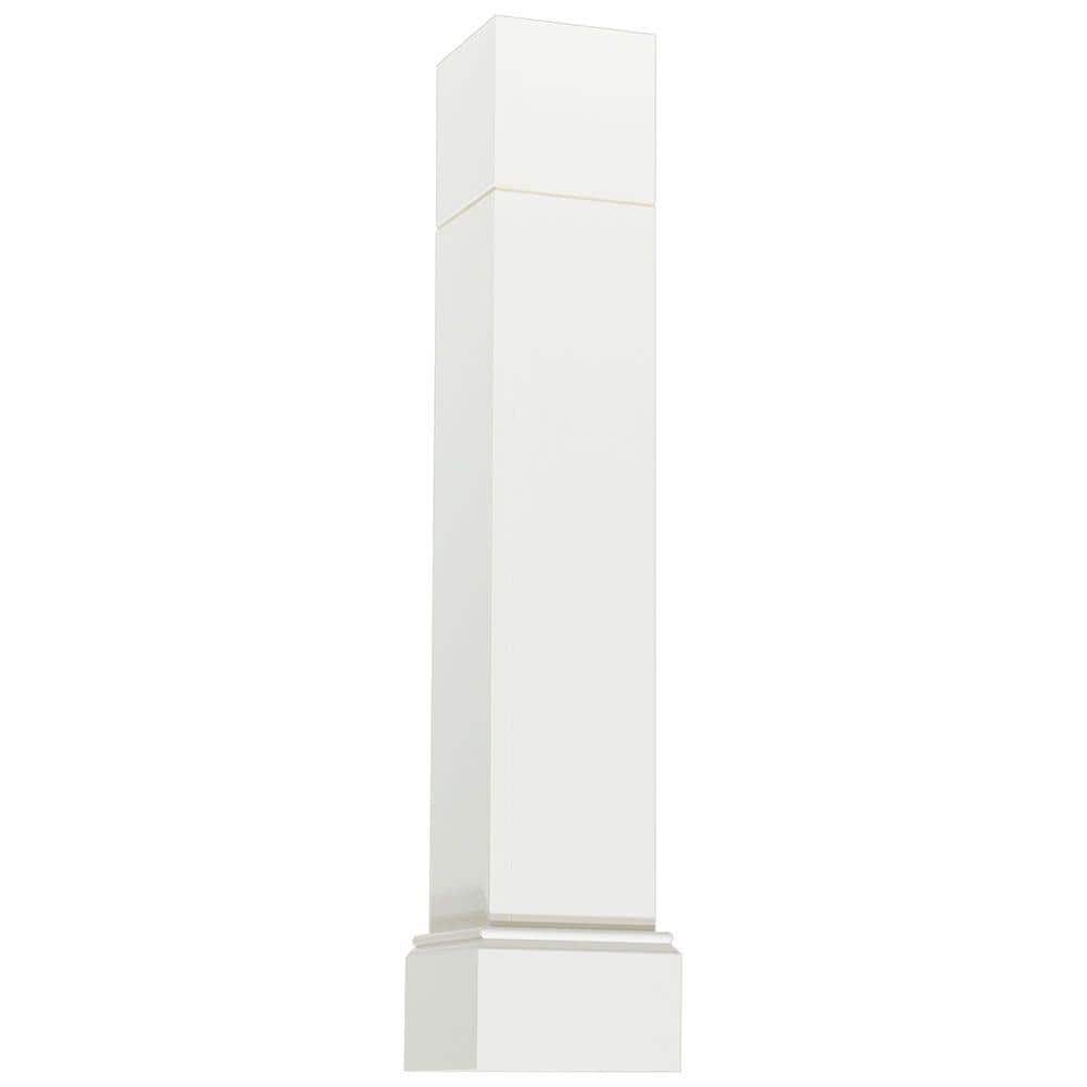 5.75x34.5x5.75 in. Decorative Corner Post End Panel in Satin White