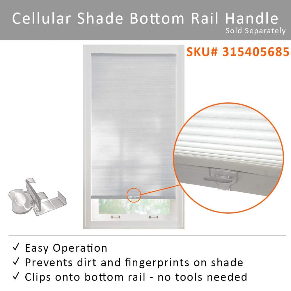 Shadow White Cordless Blackout Cellular Shades for Windows - 60 in. W x 72 in. L (Actual Size 59.75 in. W x 72 in. L) - Stu's Home Improvement Outlet