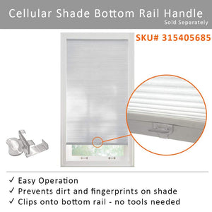 Shadow White Cordless Blackout Cellular Shades for Windows - 60 in. W x 72 in. L (Actual Size 59.75 in. W x 72 in. L) - Stu's Home Improvement Outlet