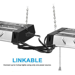 4 ft. 250 - Watt Equivalent Integrated LED Linkable Pattern Diamond Plate Silver Shop Light - Stu's Home Improvement Outlet