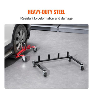 Car Dolly Rack, Storage Rack with 360° Rotatable Wheels, Hydraulic Ratchet Trolley Jack Stand Organizer, Jack Stands - Stu's Home Improvement Outlet
