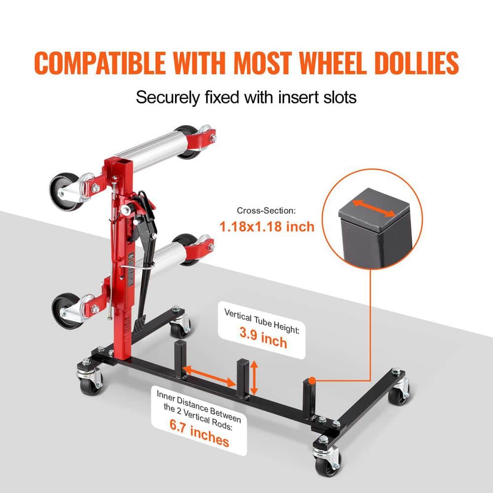 Car Dolly Rack, Storage Rack with 360° Rotatable Wheels, Hydraulic Ratchet Trolley Jack Stand Organizer, Jack Stands - Stu's Home Improvement Outlet
