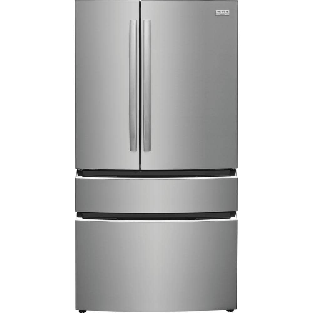Frigidaire mGallery 36 in. 27.2 cu. ft. 4 Door French Door Standard Depth Refrigerator, Stainless Steel w/Internal Water Dispenser (GRMN2872AF)