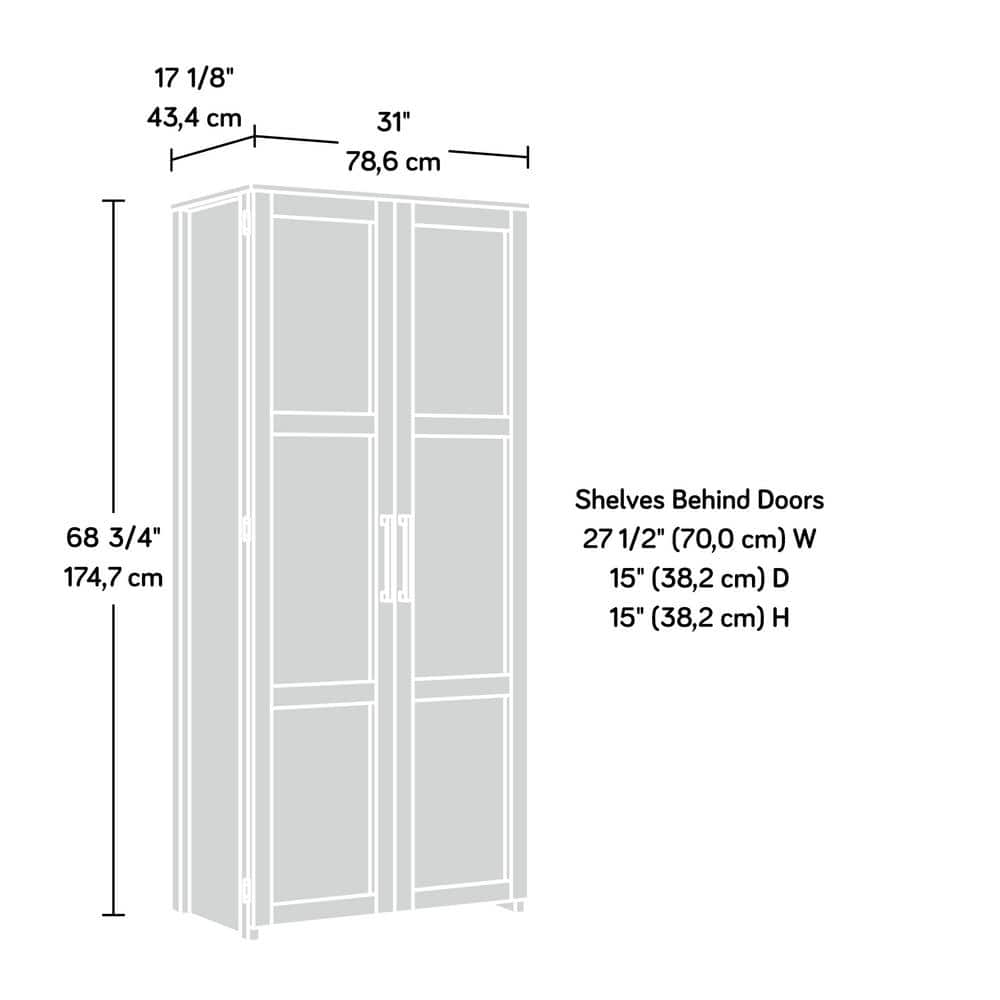 Unbranded HomeVisions Soft White Storage Cabinet - Stu's Home Improvement Outlet