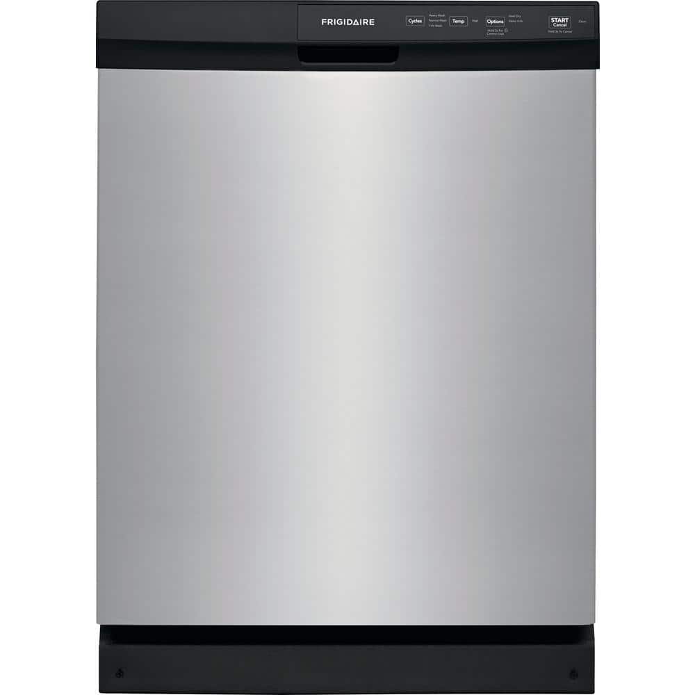 Frigidaire 24 In. in. Front Control Built - In Tall Tub Dishwasher in Stainless Steel with 3 - Cycles, 55 dBA (FFCD2413US) - Stu's Home Improvement Outlet