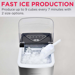 Frigidaire 9.4 in 26 lbs. Bullet Countertop Ice Maker in Stainless Steel - Stu's Home Improvement Outlet