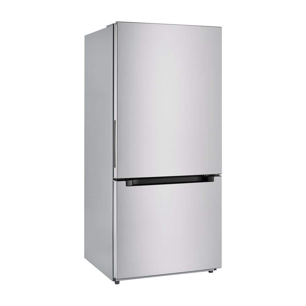 Midea 18.7 cu. ft. Bottom Freezer Refrigerator in Stainless Steel