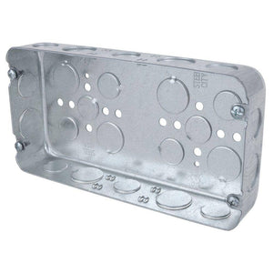 3 - Gang 58 cu. in. New Work Pre - Galvanized Metal Drawn Style Electrical Box - Stu's Home Improvement Outlet