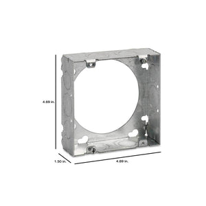 4 - 11/16 in. 2 - Gang New Work Square Metal Electrical Box Extension Ring (73151 1/2 3/4) - Stu's Home Improvement Outlet
